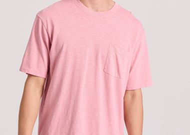 Relaxed fit t-shirt με τσέπη στο στήθος - FUNKY BUDDHA - 