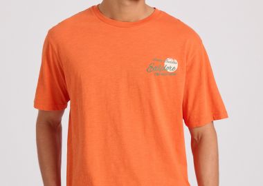 Relaxed fit t-shirt με τύπωμα στην πλάτη - FUNKY BUDDHA - 