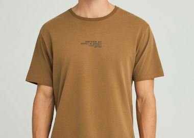 Relaxed fit t-shirt με τύπωμα στην πλάτη - FUNKY BUDDHA - 