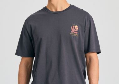 Relaxed t-shirt από οργανικό βαμβάκι με abstract τύπωμα - FUNKY BUDDHA - 