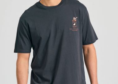 Relaxed t-shirt με text artwork τύπωμα στην πλάτη - FUNKY BUDDHA - 