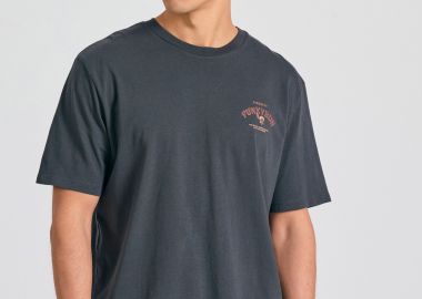 Relaxed t-shirt με tropical τύπωμα στην πλάτη - FUNKY BUDDHA - 