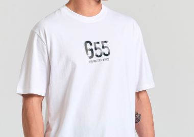 Relaxed t-shirt με τύπωμα στη πλάτη Garage 55. - GARAGE 55 - 