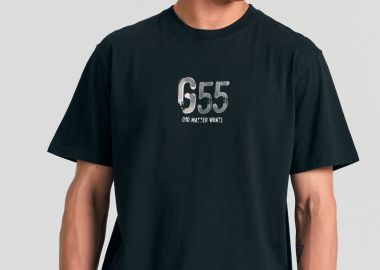 Relaxed t-shirt με τύπωμα στη πλάτη Garage 55. - GARAGE 55 - 