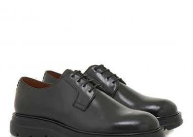 Renato Garini Ανδρικά παπούτσια 62V-022 Μαύρο Δέρμα T562V0222002 - Renato Garini - 