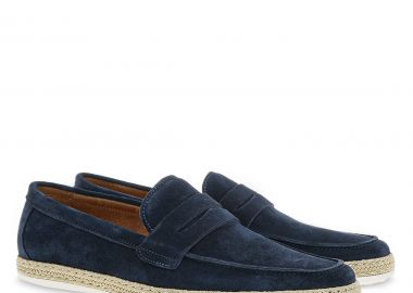 Renato Garini Ανδρικά παπούτσια LOAFERS 15W-558 Μπλέ Καστόρι U515W5581054 - Renato Garini - 
