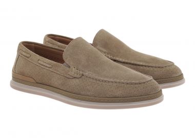 Renato Garini Ανδρικά παπούτσια LOAFERS 15W-702 Μπέζ Σκούρο Καστόρι W515W702138Z - Renato Garini - 