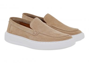 Renato Garini Ανδρικά παπούτσια LOAFERS 62V-756 Μπέζ Καστόρι U562V7562585 - Renato Garini - 