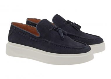 Renato Garini Ανδρικά παπούτσια LOAFERS 700-268 Μπλέ Καστόρι W57002682054 - Renato Garini - 