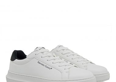 Renato Garini Ανδρικά παπούτσια Sneakers 65V-020 Λευκό Μαύρο R565V0202483 - NoName - 
