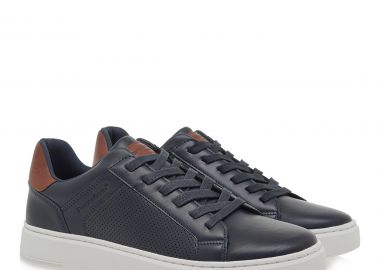 Renato Garini Ανδρικά παπούτσια Sneakers 700-043 Μπλέ Στάμπα Ταμπά U5700043243A - Renato Garini - 