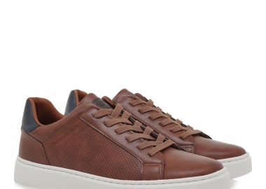 Renato Garini Ανδρικά παπούτσια Sneakers 700-043 Ταμπά Στάμπα Μπλέ U5700043242A - Renato Garini - 