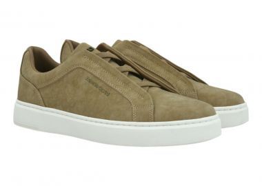 Renato Garini Ανδρικά παπούτσια Sneakers 700-073 Μπέζ NUBUCK OFF WHITE W570007327J7 - Renato Garini - 