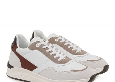 Renato Garini Ανδρικά παπούτσια Sneakers 700-100 Λευκό Πολύχρωμο U5700100249S - Renato Garini - 