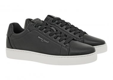 Renato Garini Ανδρικά παπούτσια Sneakers 700-108 Μαύρο Λευκό W57001081105 - Renato Garini - 