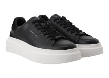 Renato Garini Ανδρικά παπούτσια Sneakers 700-110 Μαύρο Καστόρι W5700110373F - Renato Garini - 