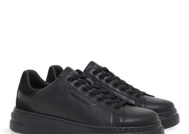 Renato Garini Ανδρικά παπούτσια Sneakers 700-111 Μαύρο Καστόρι Μαύρο V570011136R0 - Renato Garini - 