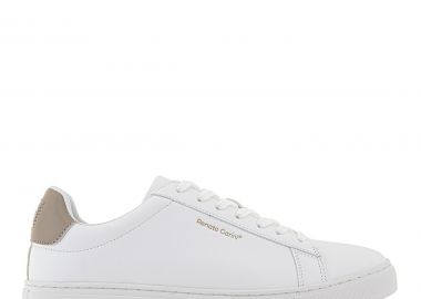 Renato Garini Ανδρικά παπούτσια Sneakers 700-408 Λευκό-Μπέζ Q57004081158 - Renato Garini - 