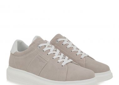 Renato Garini Ανδρικά παπούτσια Sneakers 700-421 Πάγος Nubuck Λευκό U5700421362A - Renato Garini - 
