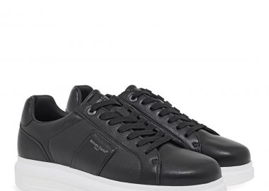 Renato Garini Ανδρικά παπούτσια Sneakers 700-963 Μαύρο GRAIN Λευκό V570096334N1 - Renato Garini - 