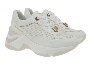 Renato Garini Γυναικεία Παπούτσια Sneakers 020-19R Λευκό Πλεκτό W119R020326M - Renato Garini - 