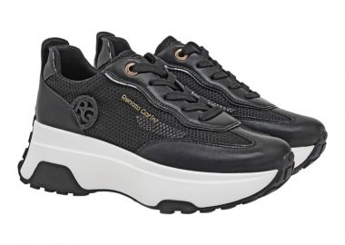 Renato Garini Γυναικεία Παπούτσια Sneakers 534-19R Μαύρο Διχτύ W119R53434W5 - Renato Garini - 
