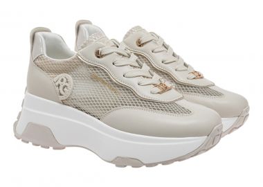 Renato Garini Γυναικεία Παπούτσια Sneakers 534-19R Μπέζ Διχτύ W119R53439W5 - Renato Garini - 
