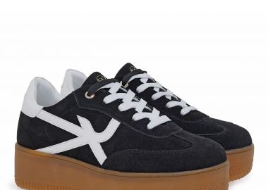 Renato Garini Γυναικεία Παπούτσια Sneakers 934-19R Mαύρο Καστόρι Λευκό V119R934353T05 - Renato Garini - 