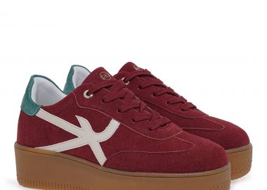 Renato Garini Γυναικεία Παπούτσια Sneakers 934-19R Μπορντώ Πράσινο Καστόρι V119R93435N5 - Renato Garini - 