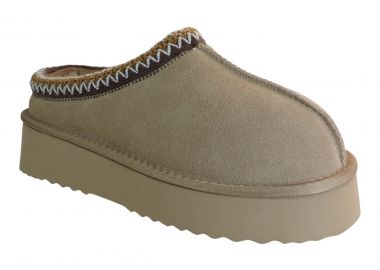 Renato Garini Γυναικεία SLIP-ON Γούνα 35E-801 Μπέζ Καστόρι V132E8012585 - Renato Garini - 