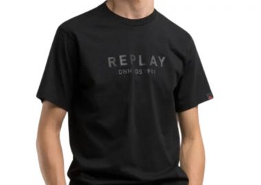 REPLAY Aνδρικό T-Shirt μπλούζα - ΜΑΥΡΟ-M3043.000.2660-098-BLACK - REPLAY - 