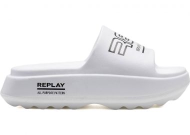 REPLAY λευκή σαγιονάρα BRIXY PRINT - Replay - 