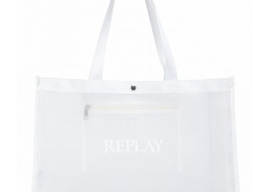 REPLAY λευκή shopping bag FW3727 - Replay - 
