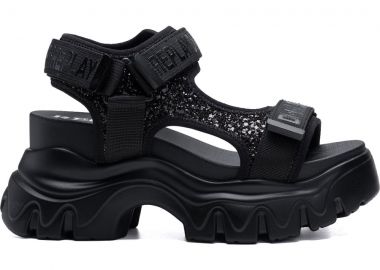 REPLAY μαύρο chunky σανδάλι JUYCE BRIGHT - Replay - 