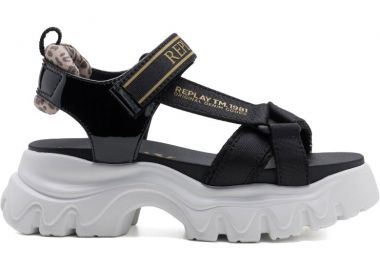 REPLAY μαύρο σανδάλι JP140004T - Replay - 