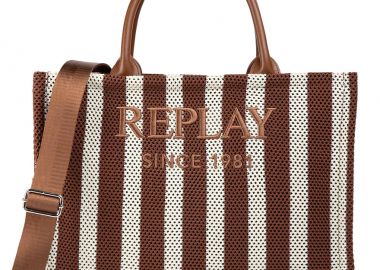 REPLAY ριγέ τσάντα ώμου FW3836 - Replay - 