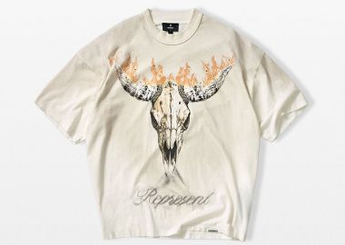 REPRESENT Ανδρικό Μπεζ British Cowboys T-Shirt - REPRESENT - 