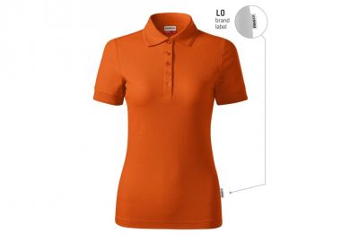 Reserve Women's Polo Shirt Orange Brand Label - Malfini - 