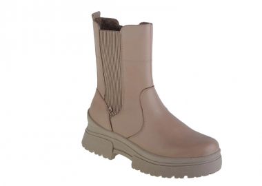 Rieker Δερμάτινα Γυναικεία Μποτάκια Μπεζ W0380-62 - Rieker - 