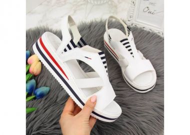 Rieker W V02Y5 wedge sandals white - Other - 
