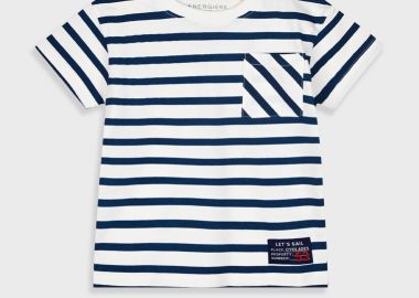 Ριγέ μπλούζα για αγόρι 12-225121-5 - energiers - 