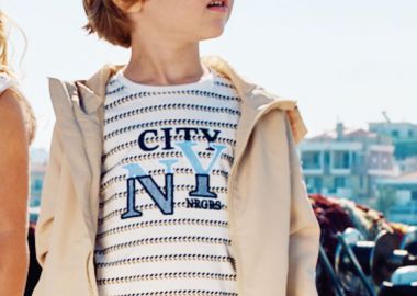 Ριγέ μπλούζα για αγόρι 12-225128-5 - energiers - 