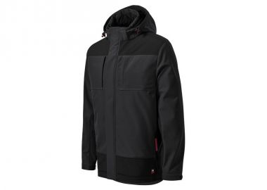 Rimeck Vertex Ανδρικό Χειμωνιάτικο Μπουφάν Softshell Αδιάβροχο και Αντιανεμικό Μαύρο MLI-W5594 - Rimeck - 