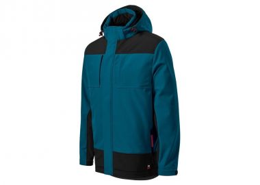 Rimeck Vertex Ανδρικό Χειμωνιάτικο Μπουφάν Softshell Αδιάβροχο και Αντιανεμικό Μπλε MLI-W5593 - Rimeck - 