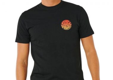 RIP CURL Ανδρικό T-Shirt με Print - Μαύρο -10EMTE-BLACK - RIP CURL - 