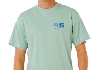 RIP CURL Ανδρικό T-Shirt με Print - Πράσινο-0XPMTE-GREEN - RIP CURL - 