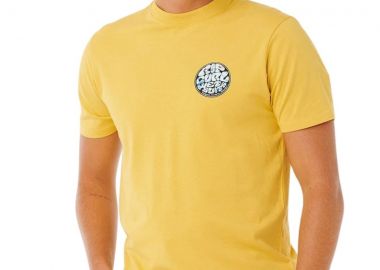 Rip Curl Ανδρικό Wettie Passage Icon Tee - Κίτρινο-10EMTE-YELLOW - RIP CURL - 
