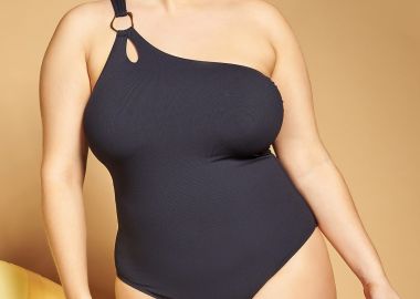Ριπ Ολόσωμο μαγιό one shoulder με κρίκο -  - 