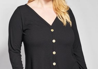 Ριπ τοπ με κουμπιά -  - 