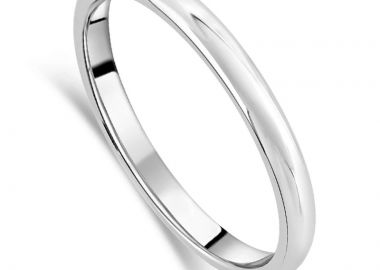 RNG Κλασικό χειροποίητο σκέτο ασημένιο δαχτυλίδι βέρα - Alice's Dreams - 